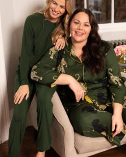 Cyberjammies Olive Jersey Pyjama Bottoms - Olive Green -Belle Lingerie Store BELLE Olive 5012 cyberjammies olive jersey pyjama bottoms olive green 7