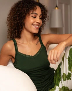 Cyberjammies Olive Jersey Hidden Support Vest - Olive Green -Belle Lingerie Store BELLE Olive 5013 cyberjammies olive jersey hidden support vest olive green 7