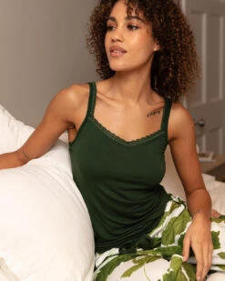 Cyberjammies Olive Jersey Hidden Support Vest - Olive Green -Belle Lingerie Store BELLE Olive 5013 cyberjammies olive jersey hidden support vest olive green 8