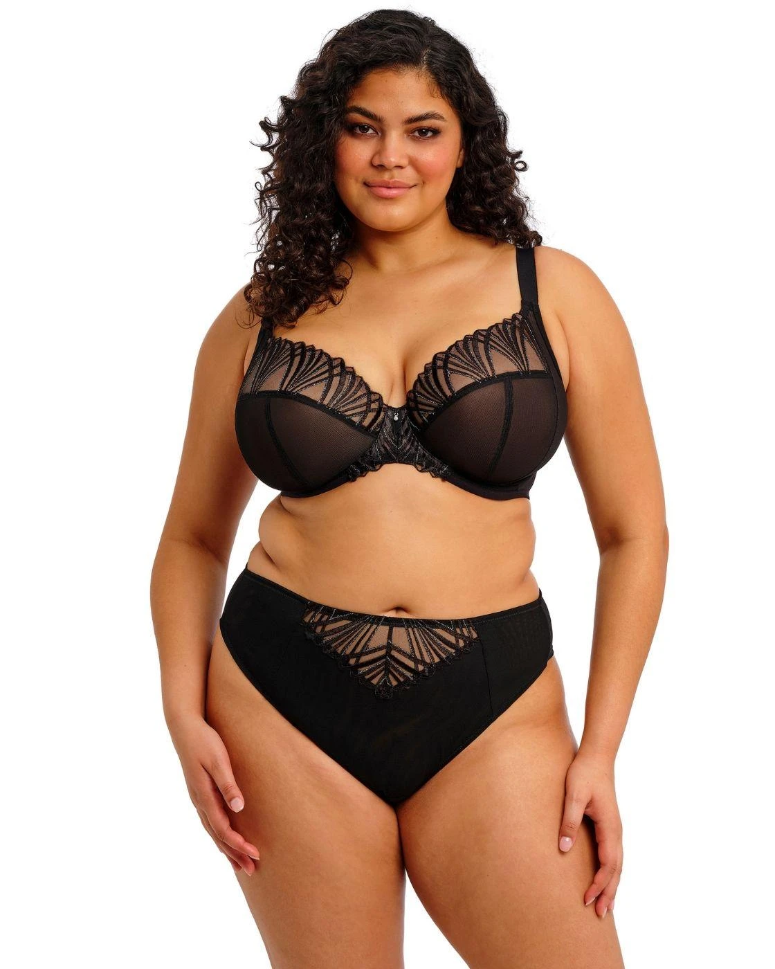 Elomi Reja Brazilian Brief - Black 5 Elomi Reja Brazilian Brief - Black - Image 5