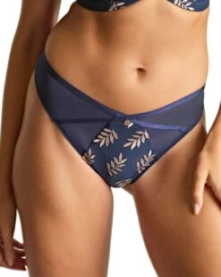Panache Tango Brazilian Brief - Navy/Champagne