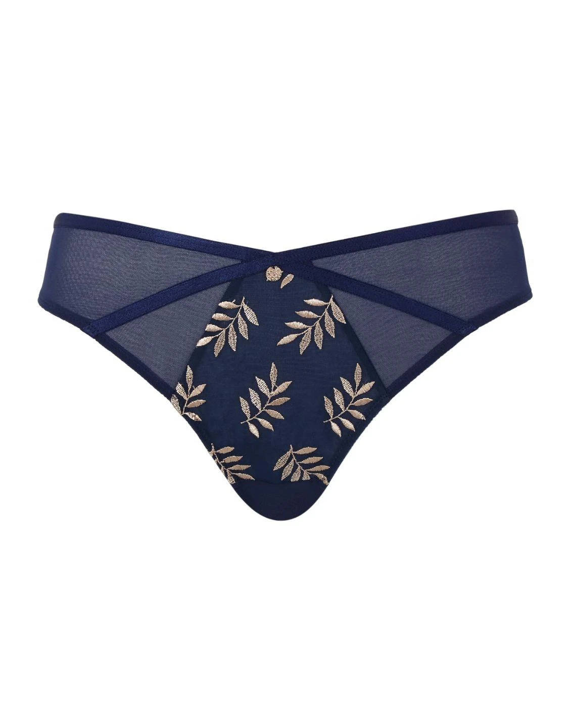 Panache Tango Brazilian Brief - Navy/Champagne 3 Panache Tango Brazilian Brief - Navy/Champagne - Image 3